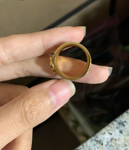 Louis Vuitton Gold Plated Monogram Ring - $52 - From Katheline