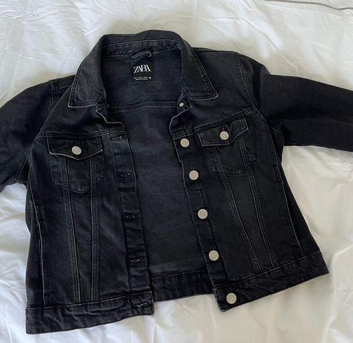 Zara CROPPED DENIM JACKET 8197/276 | Cropped denim jacket outfit, Cropped denim  jacket, Cropped denim