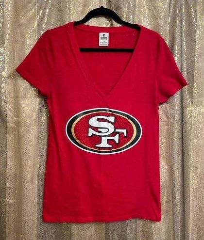 PINK Victoria's Secret, Tops, Pink Victorias Secret San Francisco 49ers  Jersey Top Large