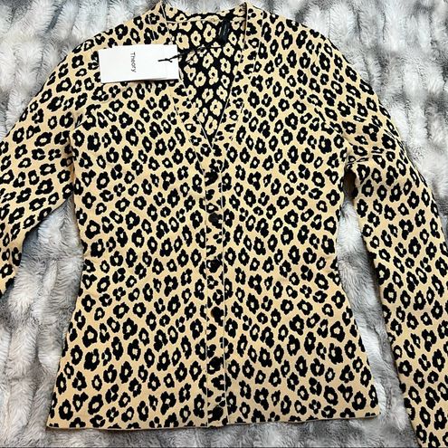 Theory clearance leopard jacket