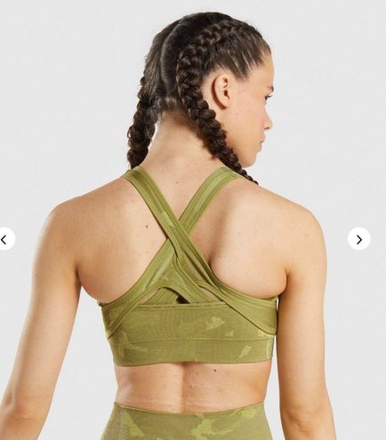 Gymshark Adapt Camo Seamless Sports Bra Green Size L - $25 (44% Off Retail)  New With Tags - From McKenzie