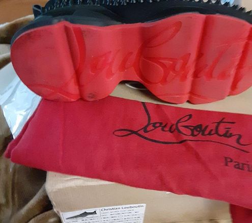 Christian Louboutin Red bottom Sneakers Black Size 7 - $5115 (24% Off  Retail) New With Tags - From Amanda