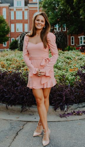 superdown Khloe Ruffle Sleeve Mini 