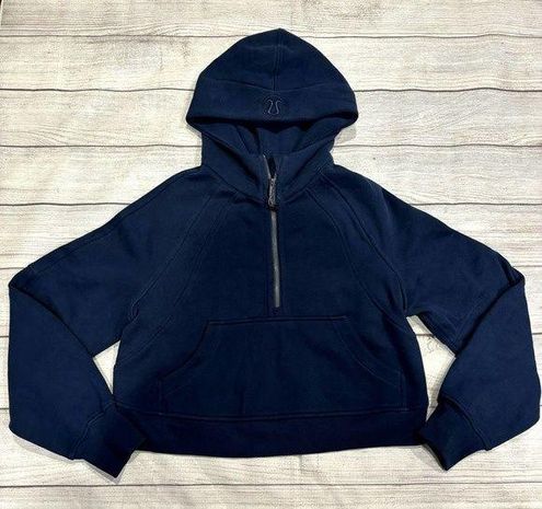 NEW Lululemon Scuba Oversized Half-Zip Hoodie Mineral Blue Size XS