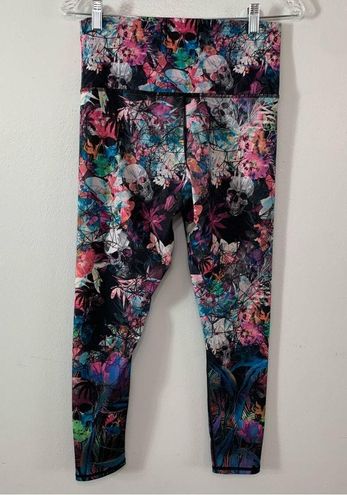 Evolution And Creation Leggings M Skulls Flowers Multicolor EVCR Leggings