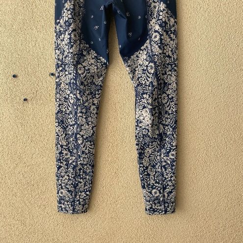 Free People Movement Womens Pants Blue High Rise Sunny Bandana Leggings  Small