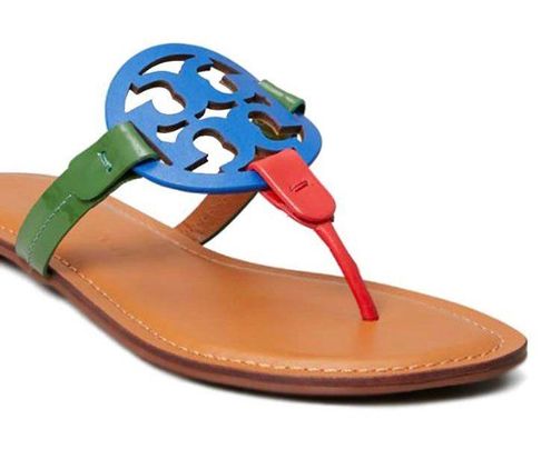 Tory Burch Miller Sandals Arugula Mixed 7 New! Blue - $200 (12% Off Retail)  New With Tags - From N