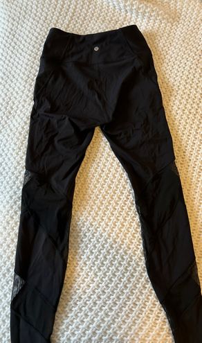 Lululemon Wunder Under High-Rise Tight 25” Mesh Black Size 6 - $62 (47% Off  Retail) - From christina