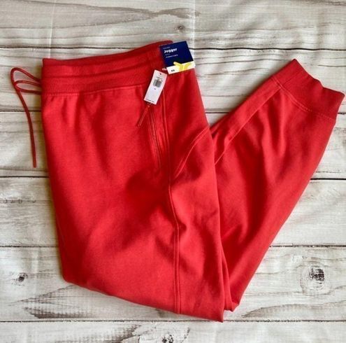 Old Navy High-Waisted Dynamic Fleece Jogger Sweatpants in Bright Coral 4X  NWT Red - $40 New With Tags - From Tinnie