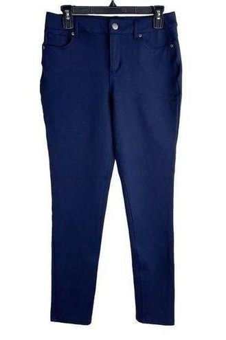 Cato Womens Navy Blue Mid Rise Ankle Length Skinny Fit Ponte Knit Pants  Size 8 - $35 - From Raebabys