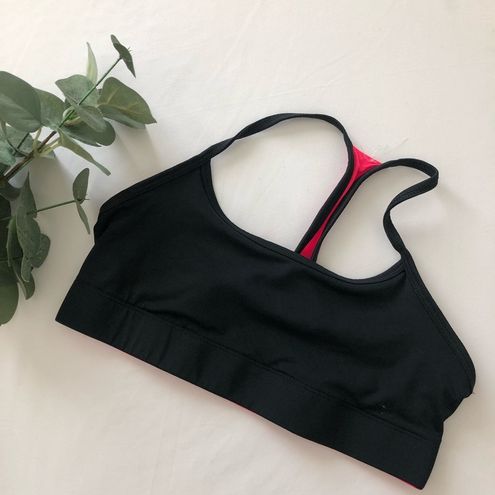 C9 Champion Black/Pink Double Sided Sports Bra. Size Medium