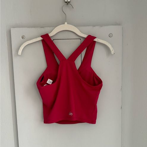 Alo Yoga ALO Airbrush Tank in Lipstick Red XS 37 From Chloe