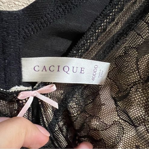 Cacique black nude tan modern lace bra 40DDD Size undefined - $21