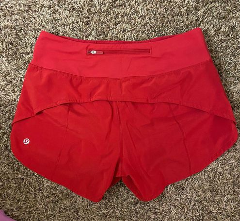 Lululemon Red Speed Up Shorts Size 6 - $50 (13% Off Retail) - From riley