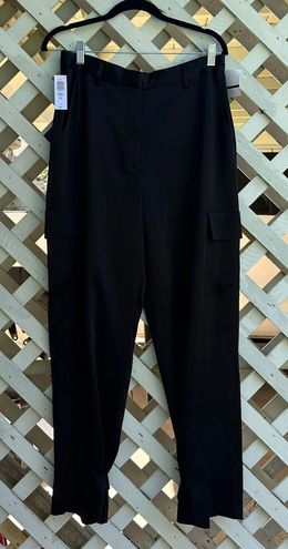 Aritzia Babaton Refined Satin Cargo Pant Black Size 10 - $108 (27