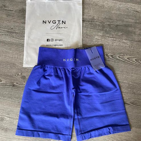 NVGTN Solid Seamless Shorts - Cobalt