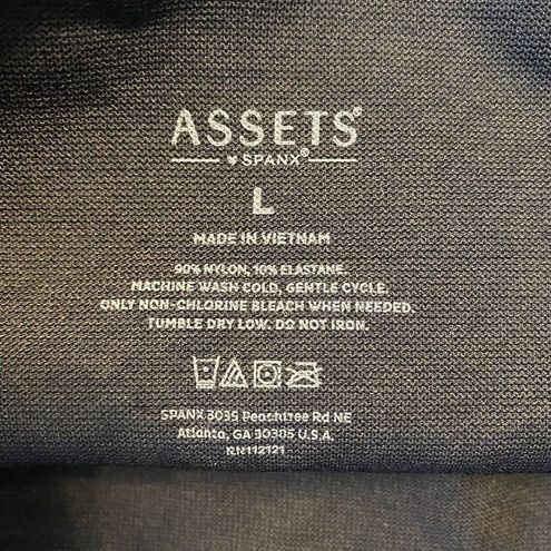 Spanx ASSETS by Womens Black Shaping Leggings Size Large