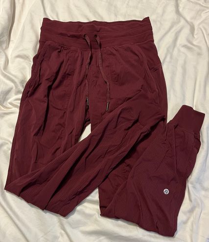 Lululemon dance studio joggers, size 4, maroon  Studio joggers, Lululemon  dance studio jogger, Clothes design