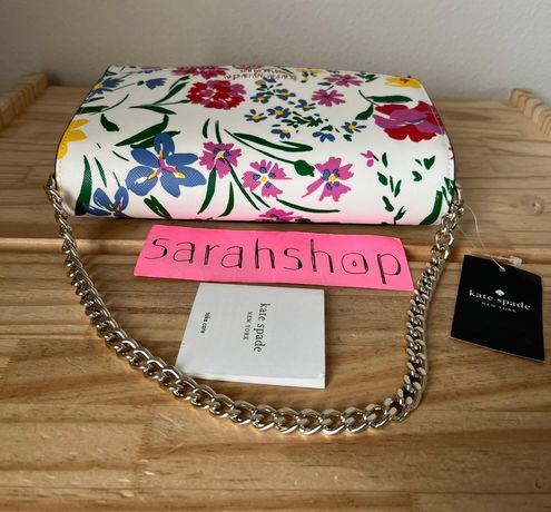 Kate Spade New York Carson Convertible Chain Crossbody Shoulder Bag Floral  Garden Bouquet