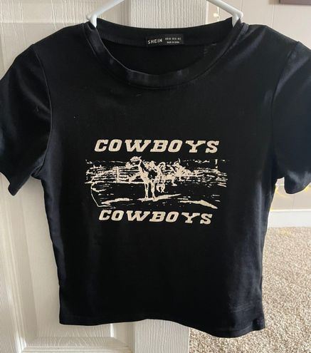 SheIn Black Shirt “Cowboys Cowboys 