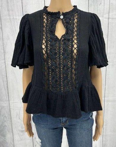 Laced-Front Pirate Blouse Small