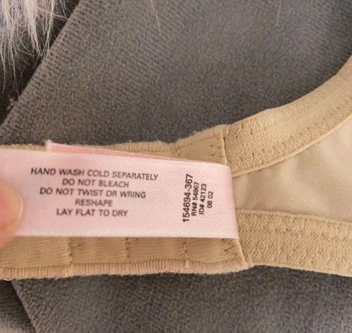 Victoria's Secret Vintage Second Skin Satin Lined Bra Size 36B Beige 2002 U/ W - $21 - From K