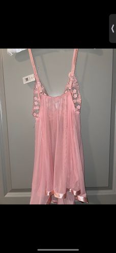 NWT SPREE INTIMATES PINK SIZE 2X BABYDOLL 2 Pc Nightgown Panty Set