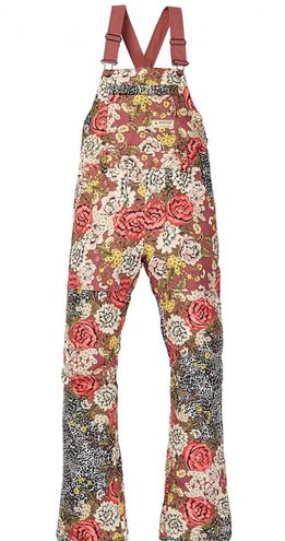 Burton Women's Medium Avalon Cheetah Floral Bib Multi - $270 (22