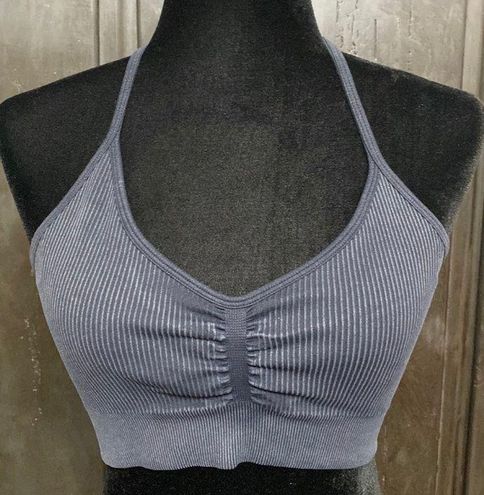 Yeoreo Women Seamless charcoal sports bra -size Medium Gray - $12