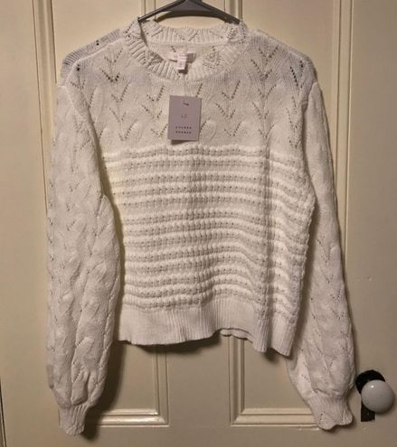 Women's LC Lauren Conrad Cable Front Knitted Tunic Sweater