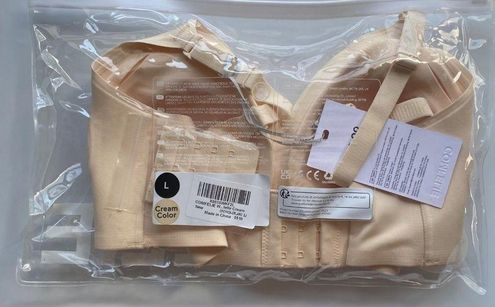 Comfelie Seamless Wireless Bra Cream Size Large New with Tags