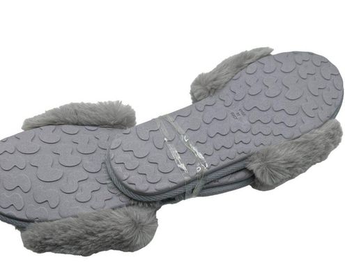 NEW SKIMS The Slide Faux Fur Slipper in BlackSize 36 = US 5-5.5