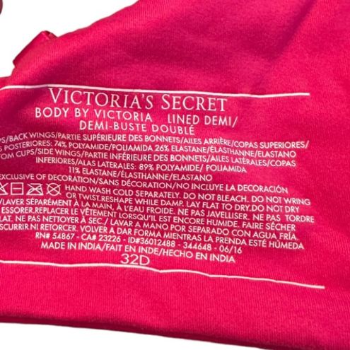 Victoria's Secret Victoria Secret Body by Victoria Lined Demi Bra
