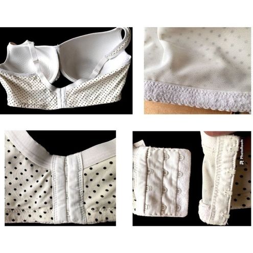 Cacique Balconette Bra 44DDD Cream Polka Dots Lace Underwire Lightly Pad…  Size undefined - $27 - From Waynette