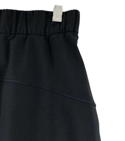 Lululemon Womens Size 4 On the Fly Skirt Black Drawstring Waist