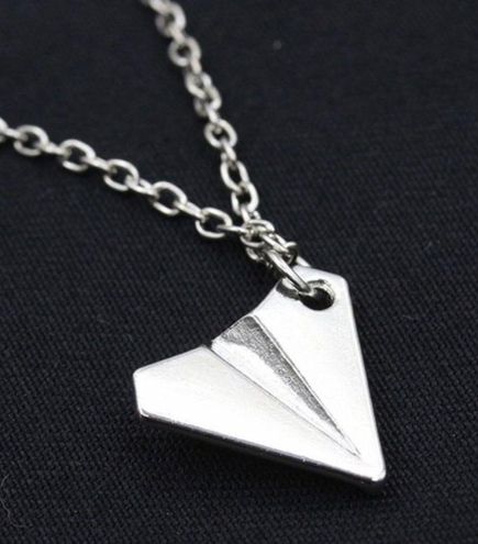 Paper Airplane Necklace - $16 - From Lydia