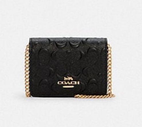 COACH®  Boxed Mini Wallet On A Chain In Signature Leather