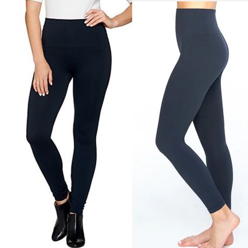 Spanx - High Waisted Look At Me Now Seamless Leggings - Port Navy