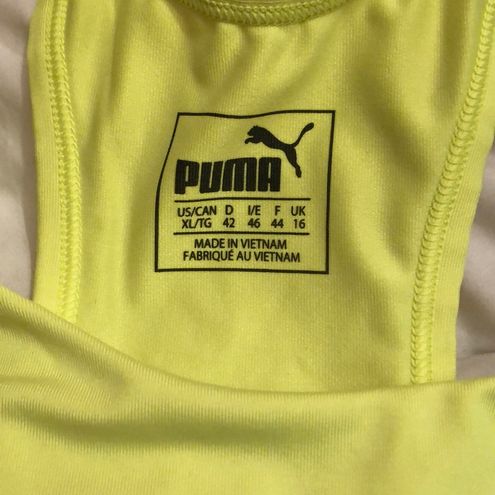Puma Cutest Neon Yellow Sports Bra Size XL - $24 - From Geena