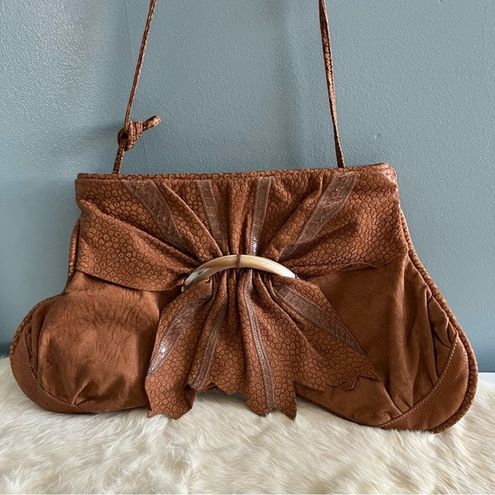 Seven Handbags by Dimitri Vintage 80's Clutch Shoulder Bag Brown - $45 -  From Susan