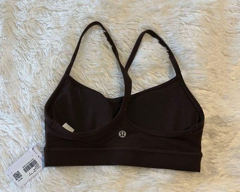 Lululemon Flow Y Bra Nulu *Light Support, A–C Cups - Espresso