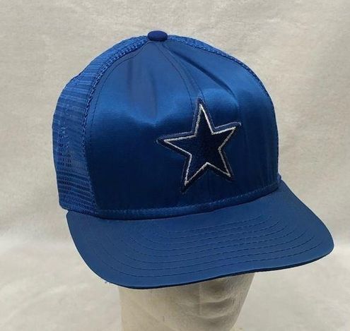 Vintage Dallas Cowboys White Leather NFL Branded Snapback Hat Cap Football