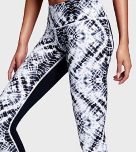 knockout by victoria secret vsx sport leggings tie dye print black