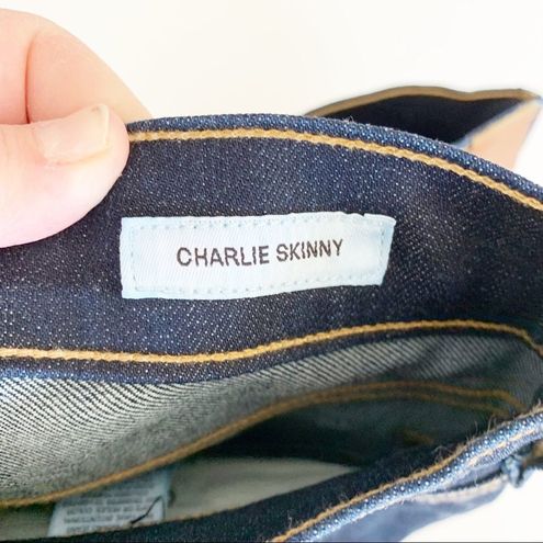 Lucky Brand Charlie Skinny Ankle White Oak Cone Denim Blue Jeans