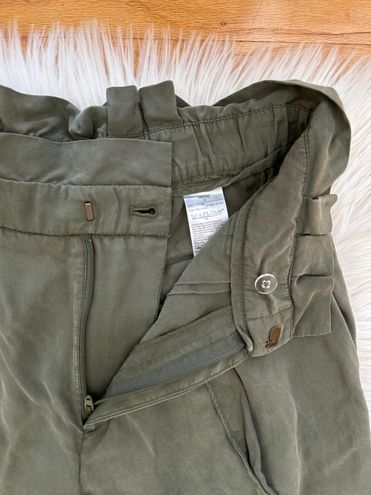 Banana Republic Super High Waist Wide Leg Pants Green Size 4P - $38 - From  jessie