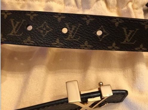 LOUIS VUITTON Ceinture Carre Leather Belt Damier - Brown– Wag N' Purr Shop