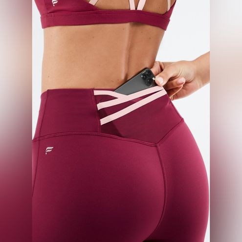 Fabletics Trinity Motion365® High-Waisted Legging Athleisure Plum