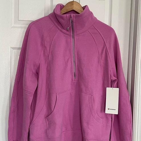 outlets on clearance Lululemon Scuba Oversized Half Zip Hoodie * Plush  Dahlia Mauve