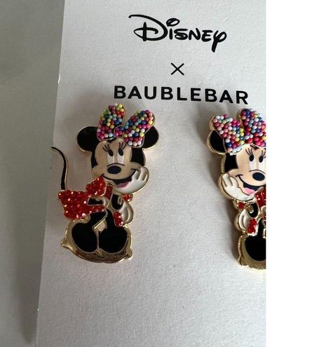 BaubleBar, Jewelry, Baublebar Disney Minnie Sprinkle Earrings New