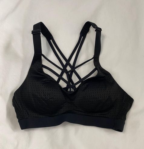 Victoria's Secret Black Strappy Sports Bra Size 32 A - $13 - From Madelyn